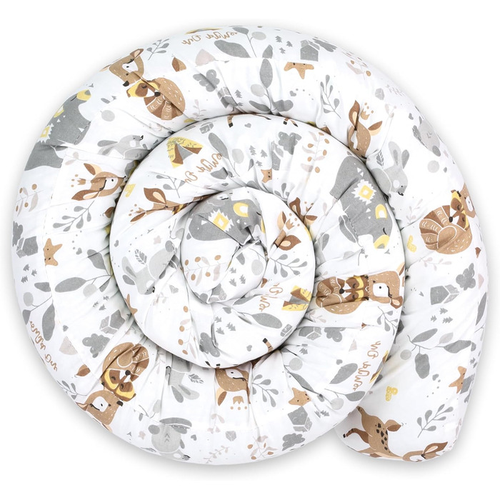 Подушка для сну-валик Totsy Baby (300 см), бавовняна подушка для підтримки тіла та шиї, Oeko-Tex, принт Олень