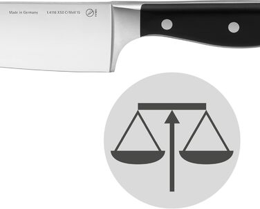 Набір ножів WMF Spitzenklasse Plus 6 предметів з бруском, Made in Germany, кухоні стрічка, FlexTec, Performance Cut