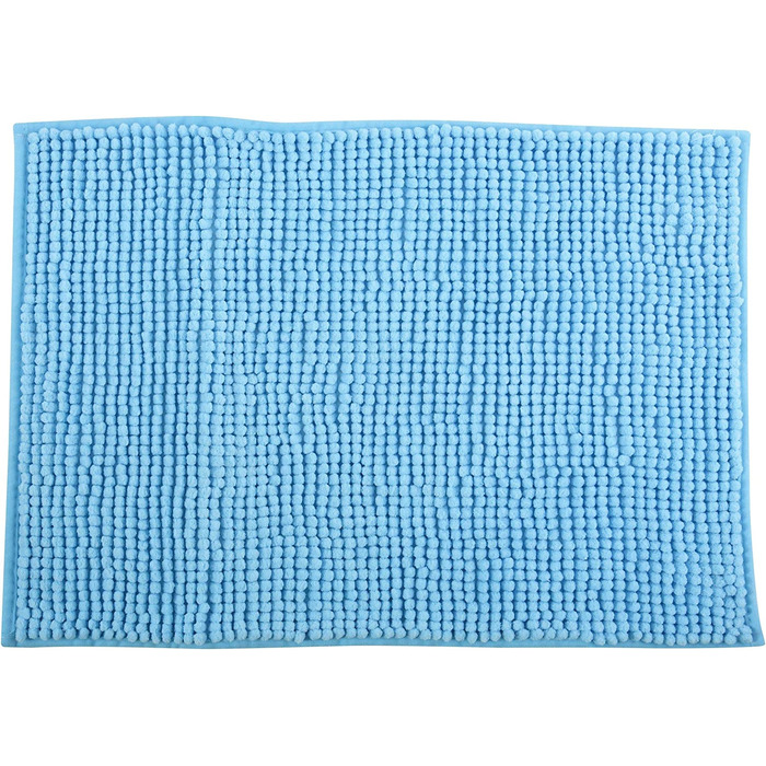 Килимок для ванної MSV килимок для ванної килимок для душу синель килимок для ванної з високим ворсом 60x90 см- (пастельно-синій, 50x80 см)