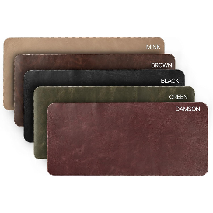 Килимок для миші Londo Echtleder з натуральної шкіри, великий, з антиковзною основою, коричневий