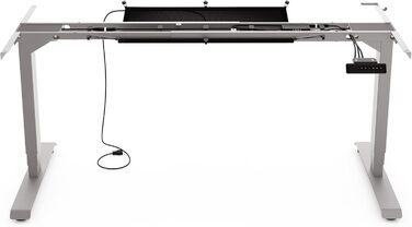 Регульований стіл Yaasa Frame S з USB-портом, телескопічний, з блокуванням клавіш (білий)