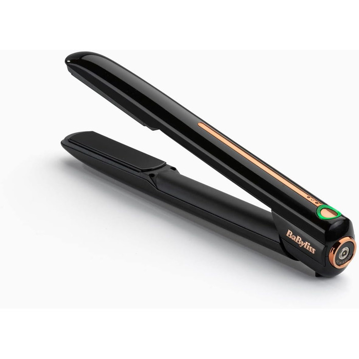 Випрямляч Babyliss 9000U акумуляторний, випрямляч для волосся з акумулятором -RRP199- Керамічні пластини для прямого волосся, 15 сек. швидкий нагрів, випрямлення волосся 200C max, без кабелю, 500 гр світло