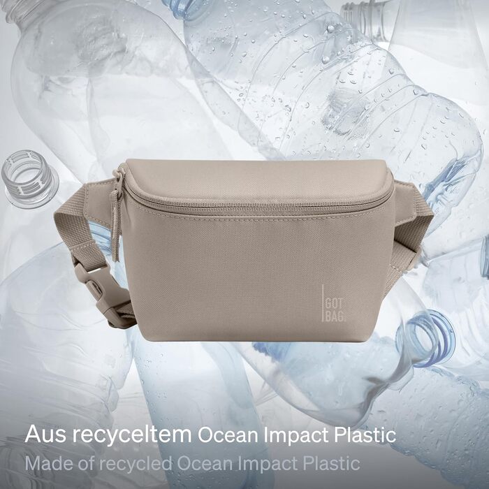 Поясна сумка Hip Bag 2.0 з ударного пластику Ocean Сумка на пояс водовідштовхувальна Стильна сумка через плече з регульованим ременем (Scallop)