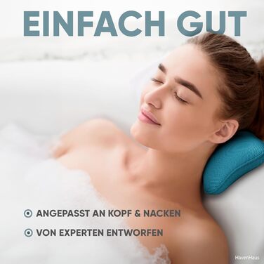 Преміум подушка для ванни XXL рожева | Додаткова підтримка для шиї та плечей | Швидковисихаюча, пральна подушка для ванни з 4 великими присосками | Подушка для ванни рожева (маленька, блакитна)