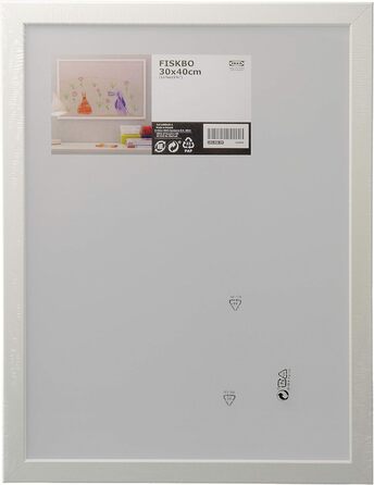 Рамка для фіскболу Ikea, 30x40 см, біла, набір з 3 шт.