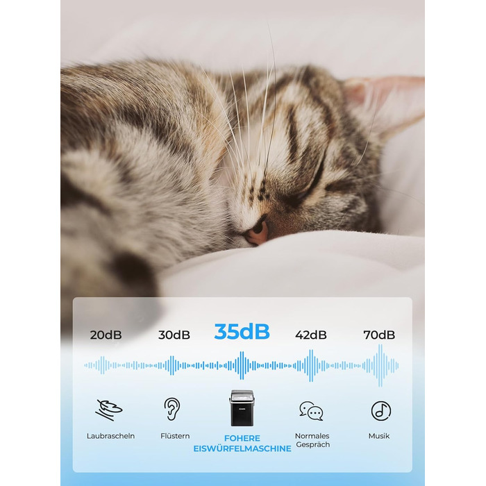 Льодогенератор Fohere портативний з ручкою, 14 кг/24 год, кулі 9 шт за 5 хв, 2 розміри, самоочищення, для дому, кухні, офісу, кемпінгу, вечірок