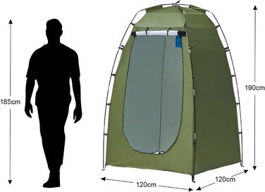 CLIPOP Намет Pop-Up, водонепроникний, легкий, одношаровий, для весняного кемпінгу, простий у встановленні – для пляжу, походів, фестивалів, відпочинку на природі (Зелений)