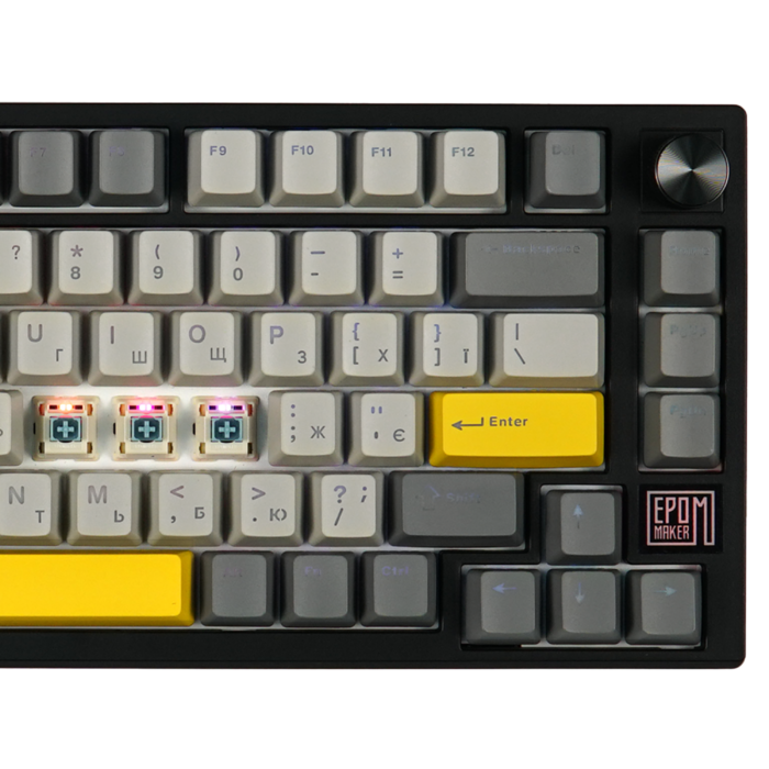 Клавіатура механічна бездротова EPOMAKER TH80 SE Budgerigar V2 Black (TH80-SE-B-BV2)