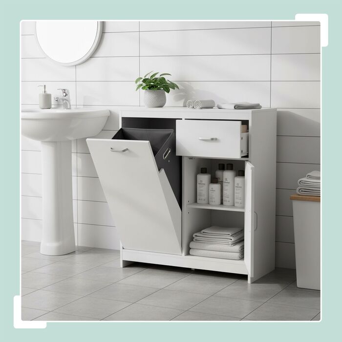 Шафа для білизни Relaxdays з містким мішком для білизни (48 л)