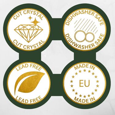 Набір склянок для віскі Wicklow 2 шт. 310 мл - кришталь без свинцю, важке дно, ручна обробка, подарункова коробка