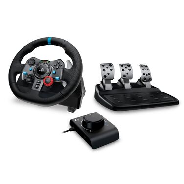 Logitech G29 Driving Force: Ігровий кермо з Force Feedback для PS5, PS4, PC, Mac - Чорний