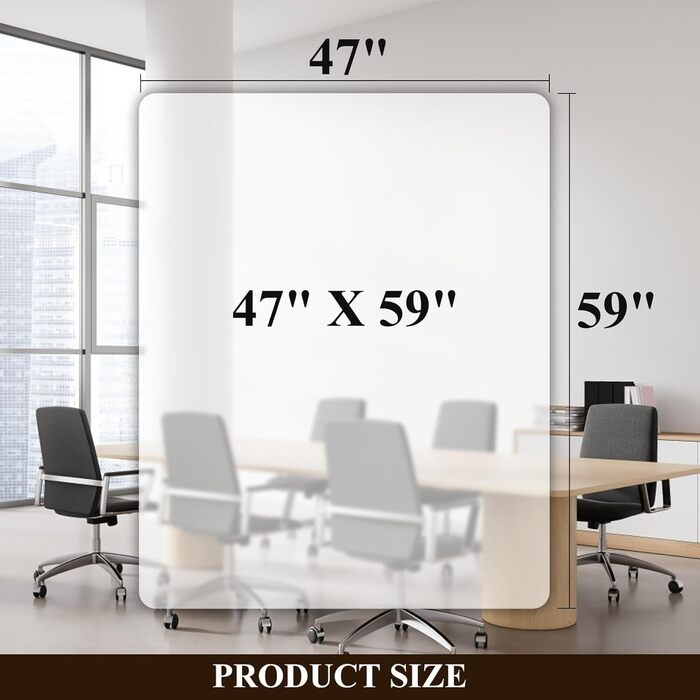 Підкладка під офісний стілець ShareWin 120x150 см - захист підлоги від подряпин, антиковзка, для офісу та дому