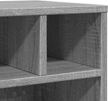 Підставка для принтера на колесах з полицями, білий ДСП, для офісу та дому (Грау Сонома)