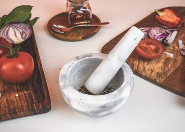 Набір для стукання та подрібнення з виливом (мрамор) Silk Route Home