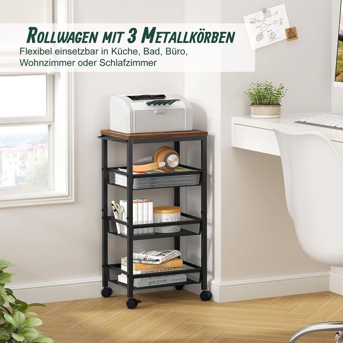 Органайзер Relaxdays для ванної кімнати з 4 ярусами