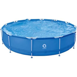 Басейн Avenli 420 x 84 см Наземний басейн зі сталевим каркасом без насоса та аксесуарів Синій круглий каркасний басейн Басейн для заміни басейну (427 x 84 см)