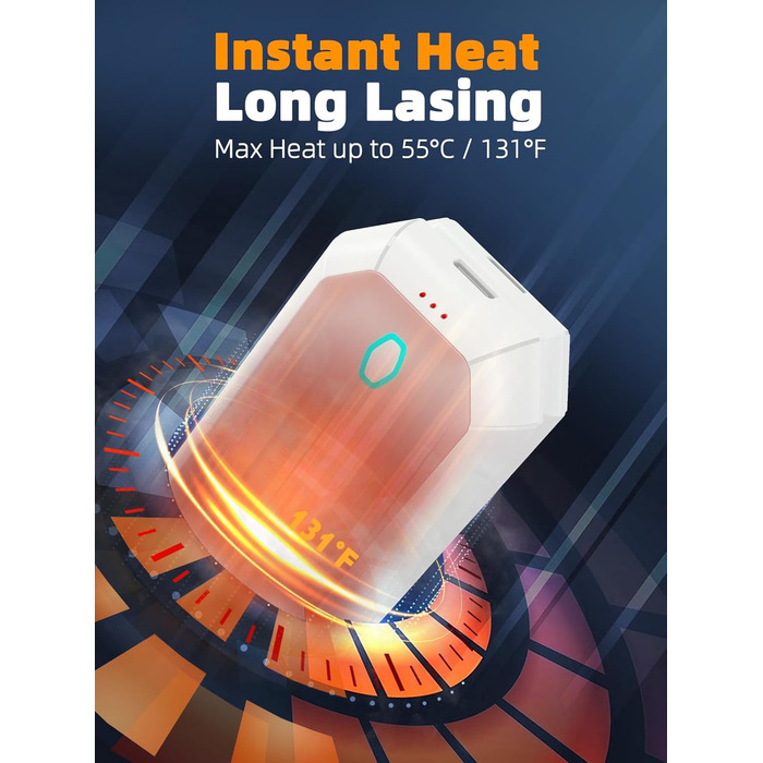 Електричний грієчка для рук ITSHINY, 2 шт. - багаторазовий, 3 режими нагріву, USB-зарядка, для чоловіків, кемпінгу та полювання (рожевий)