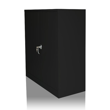 Шафа для документів COLOR AS, 105 x 90 x 40 см, металева, чорна, hjh OFFICE