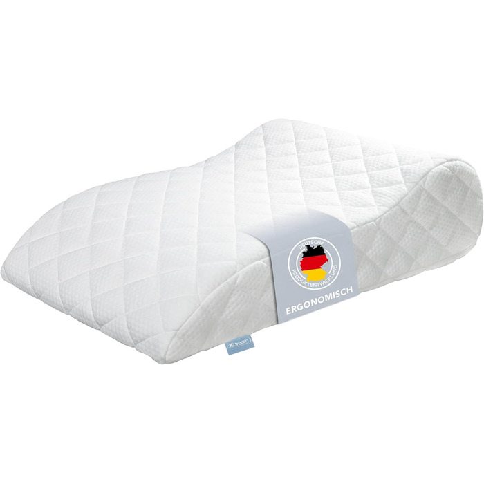 Подушка для підйому ніг XDREAM | Ергономічна, знімний чохол, сертифікат Öko-Tex, сіра