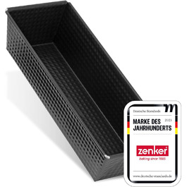 Форма для батона Zenker, з антипригарним покриттям, висока якість, чорна (305x115x70 мм)