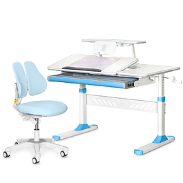 Комплект парта Evo-Kids TH-320 Blue + крісло Evo-kids Mio Lite KBL (арт.TH-320 W/BL + Y-208 KBL)