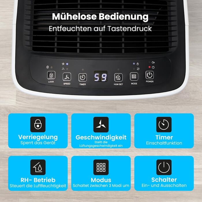 Електричний осушувач повітря Auronic AU3129 12L - 12 літрів для дому