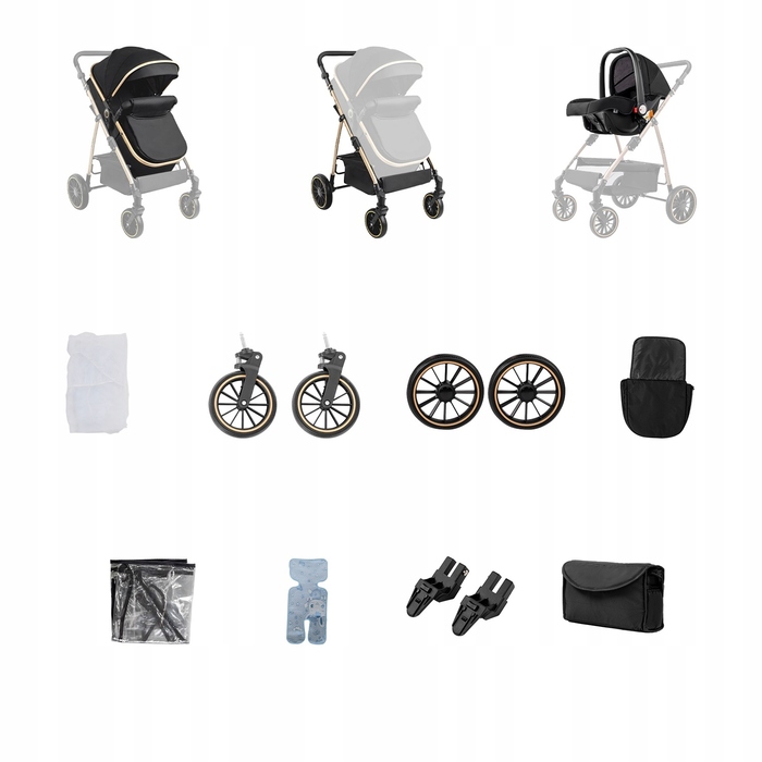 Легкий дитячий візок 3 в 1 Magic ZC, компактна модель