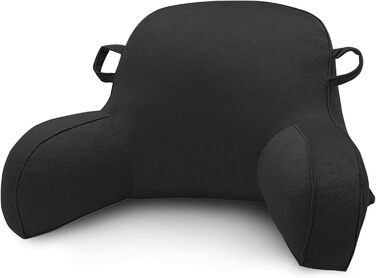 Підлогове крісло-мішок з підлокітниками, для читання та відпочинку, чорне