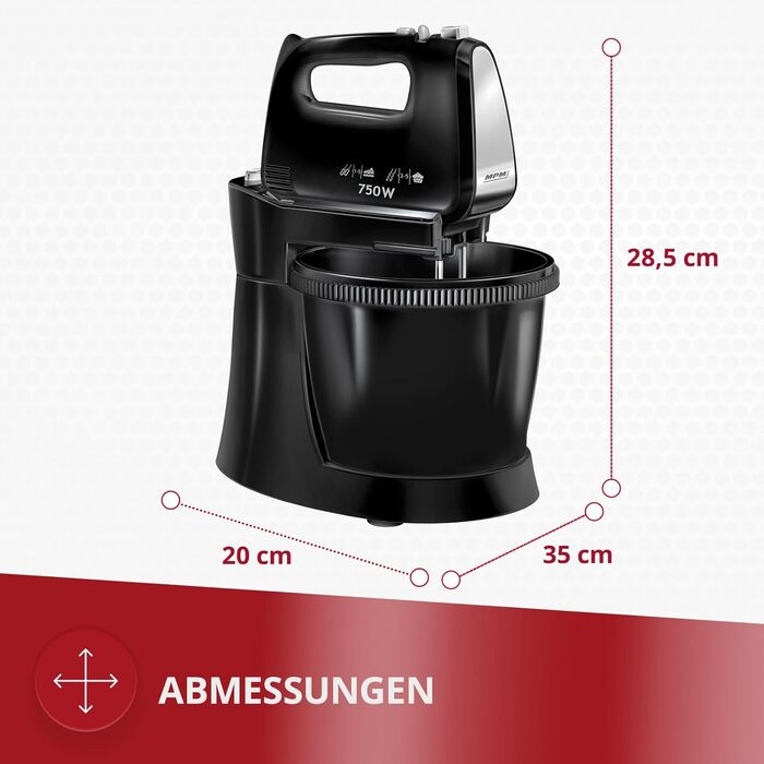 Кухонний комбайн MPM MMR-16Z з обертовою чашею 3,4 л, BPA free, 5 швидкостей + Turbo, міцні гачки та шнек з нержавіючої сталі, білий, 750W.