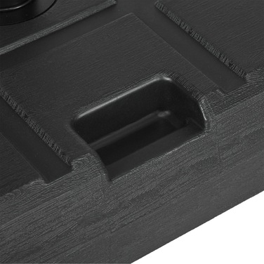 Підставка для парасольки до 40 кг, з ручкою, квадратна, чорна