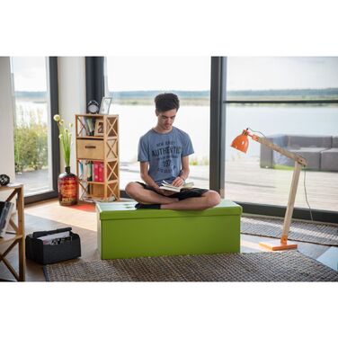 Relaxdays Складана лавка з екошкіри