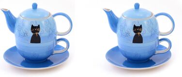 Х НОВИЙ чай teemando для одного набору 'Filou керамічний, з золотим напиленням глечик 0,4 л, чашка 0,2 л, 2 шт., 2