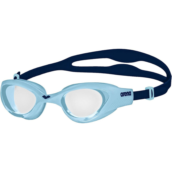 Дитячі плавальні окуляри для чоловіків і жінок the One Junior (Один розмір підходить всім, Синій (Прозорий синьо-блакитний), комплект з плавальними окулярами, білий)