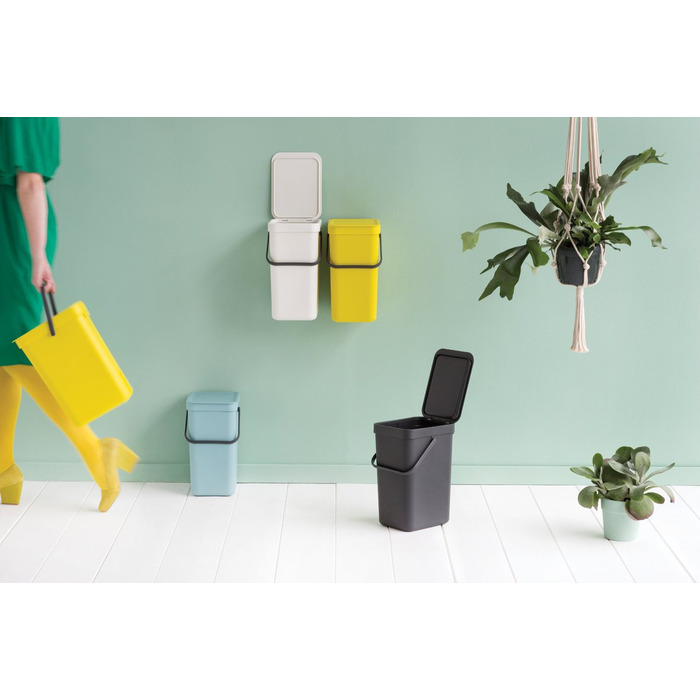 Відро для сміття м'ятне 12 л Sort&Go Brabantia