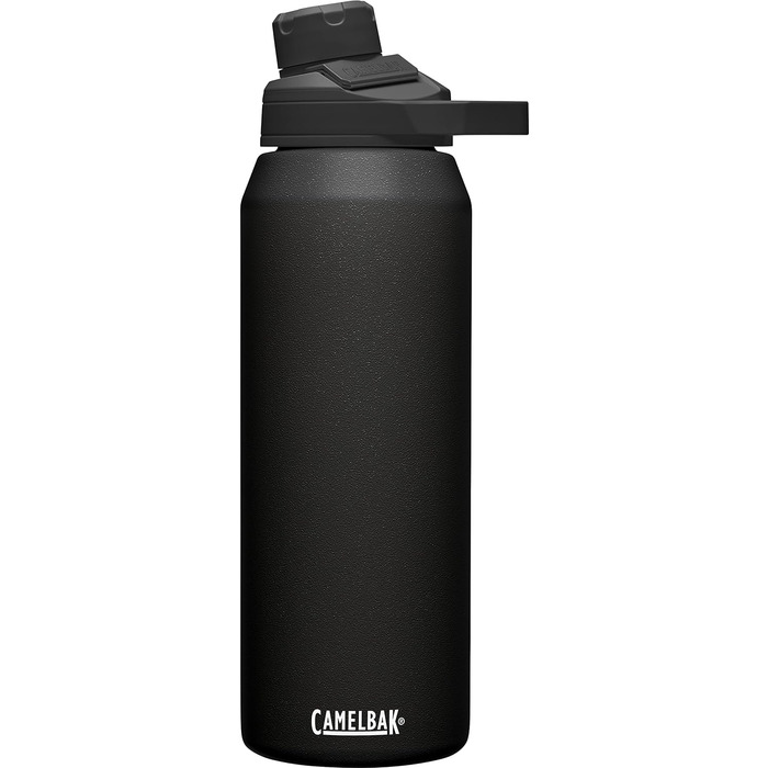 Вакуумна ізольована пляшка для води Adult Chute Mag SST, чорна, 32 унції з кришкою та соломинкою