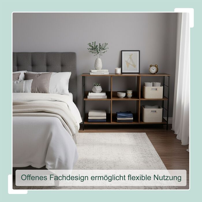 Індустріальна полиця Relaxdays з 6 секціями