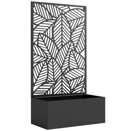 Підвищене грядка з металу з шпалерою для в'юнких рослин, самостійна або для кріплення до стіни