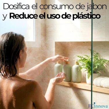 Набір дозаторів для мила в ванну кімнату, матовий чорний, 500 мл, 3 шт. для гелю та шампуню, з воронкою для наповнення