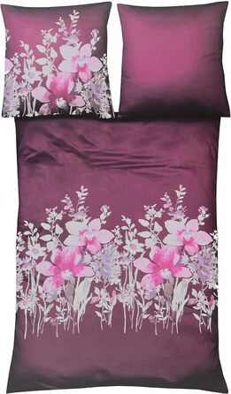 Комплект постільної білизни fleuresse 100 бавовна (Mako Satin) 135 x 200 см або 155 x 220 см (Фіолетовий, 155 x 220 см)
