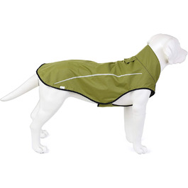 Дощовик для собак Mile High Life регульована водонепроникна одяг для домашніх тварин Легка дощовик зі світловідбиваючою смугою Легка застібка (XXS,лаймово-Жовтий) XXS (обхват 33-43 см, довжина тіла 34 см) Лаймово-жовтий