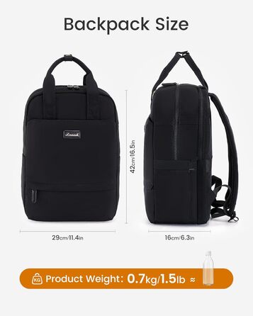 LOVEVOOK Рюкзак для жінок, 15.6 дюймів, рюкзак для школи, підлітки, дівчатка, елегантний, для подорожей, рюкзак для університету, робочий, водонепроникний, для роботи, подорожей, навчання, "LOVEVOOK"