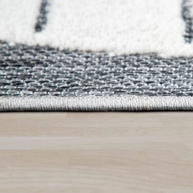 Дитячий килим Дитяча кімната Відкритий килим Ігровий килимок 3D ефект Lion Grey, Розмір (80 х 150 см)