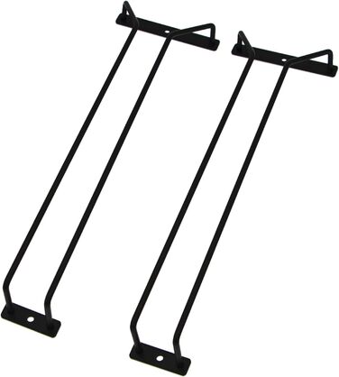 Тримач для келихів RedDreamer, 14 дюймів (2 шт.), чорний, для шафи, кухні, бару, нержавіюча сталь