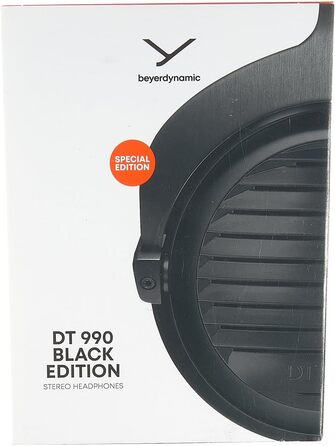 Накладні навушники beyerdynamic DT 990 Black Edition 250 Ом, відкриті, дротові, високого класу, чорні