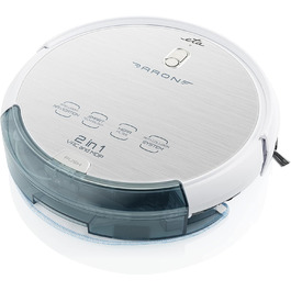 Робот-пилосос ETA Aron I 2в1: пилосос та мийка | 120 хв роботи | 300 мл резервуар | Керування через додаток | 7.2 см | HEPA фільтр