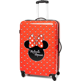 Валіза Diney Minnie Moue для дорослих і дітей варіанти для маленьких, середніх або великих ручних сумок в салоні жіночий візок для подорожей з червоною твердою оболонкою (L)