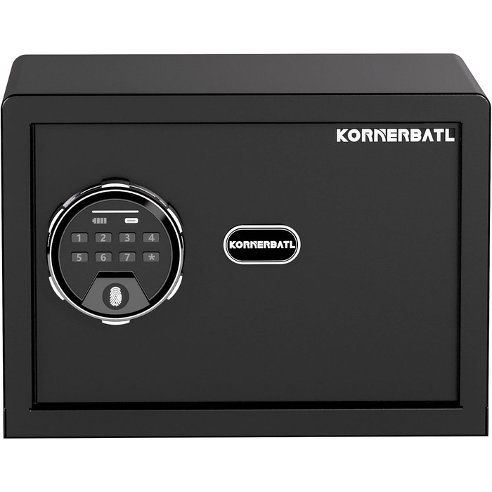 Сейф з відбитком пальця з LED-підсвічуванням – біометричний сейф з тихим відкриванням, підсвічуванням клавіатури, нержавіюча сталь, захист від викрадення