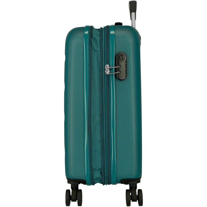 Чохол-валіза Roll Road Flex з ABS-пластику, бокове замкове закриття, 4 подвійні колеса, ручна валіза, практичний внутрішній простір з одним відділенням (Khaki)