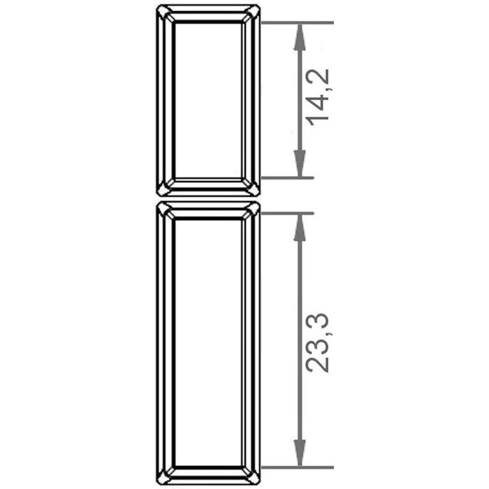 Лоток для столових приборів KNIG III 193 мм сріблясто-сірий для туші 30 см