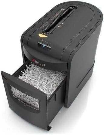 Шредер Rexel REM820 для документів, мікроріз, ручний привід, 23 л, чорний